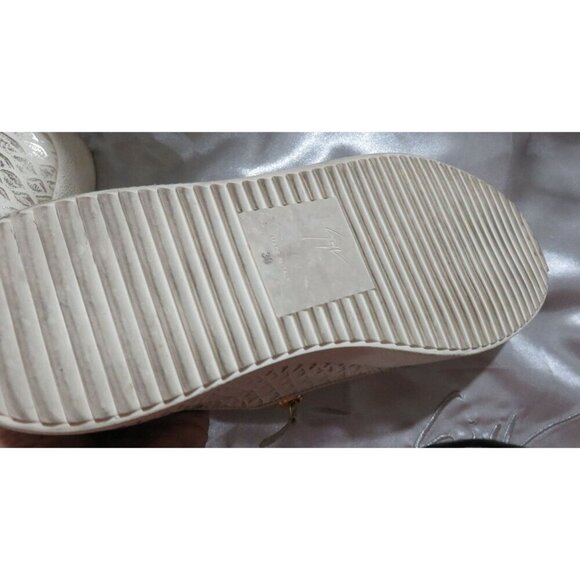 Giuseppe Zanotti Python Embossed Italian Leather Devon Skate Shoes Sneakers 39 8 - Picture 8 of 9